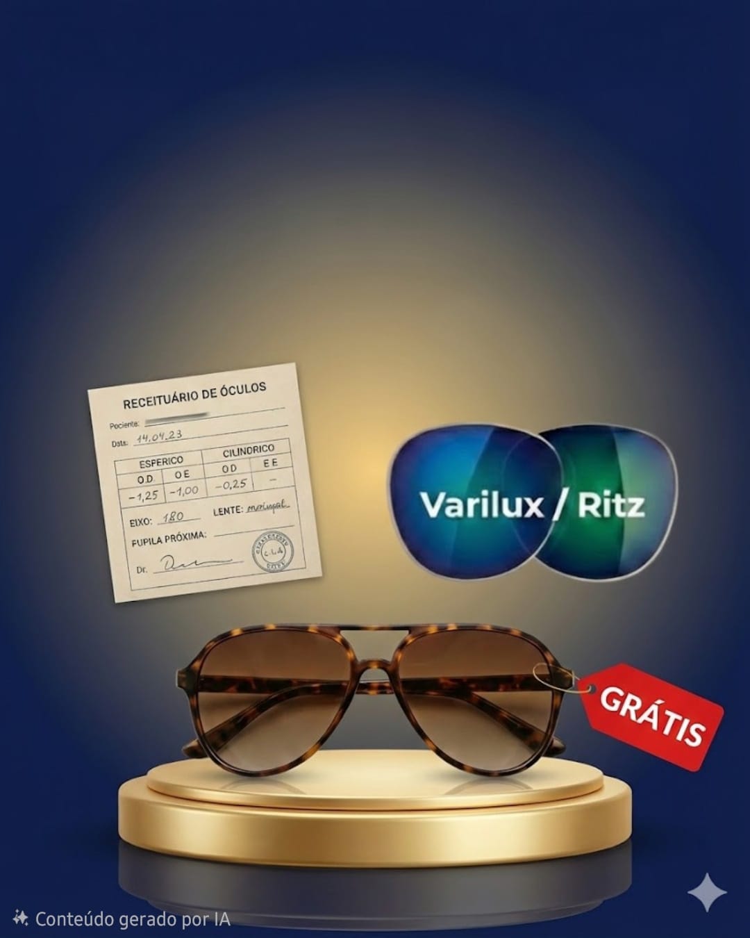 Óculos de Sol Feminino Teste