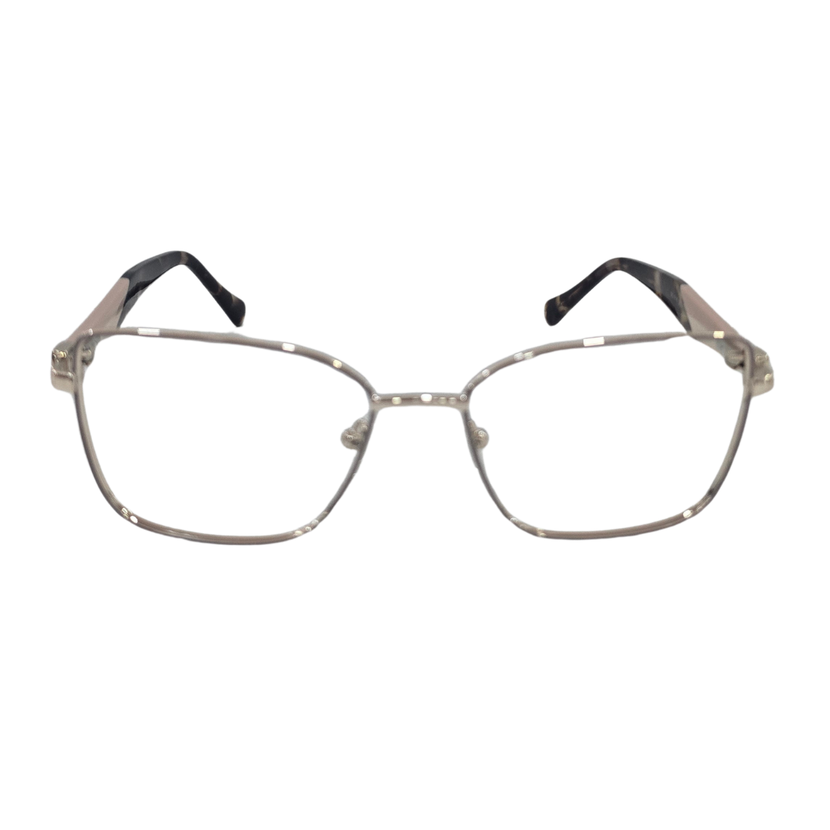 Armação de Grau Quadrada RITZ Metal Lilás e hastes Champanhe e Tartaruga