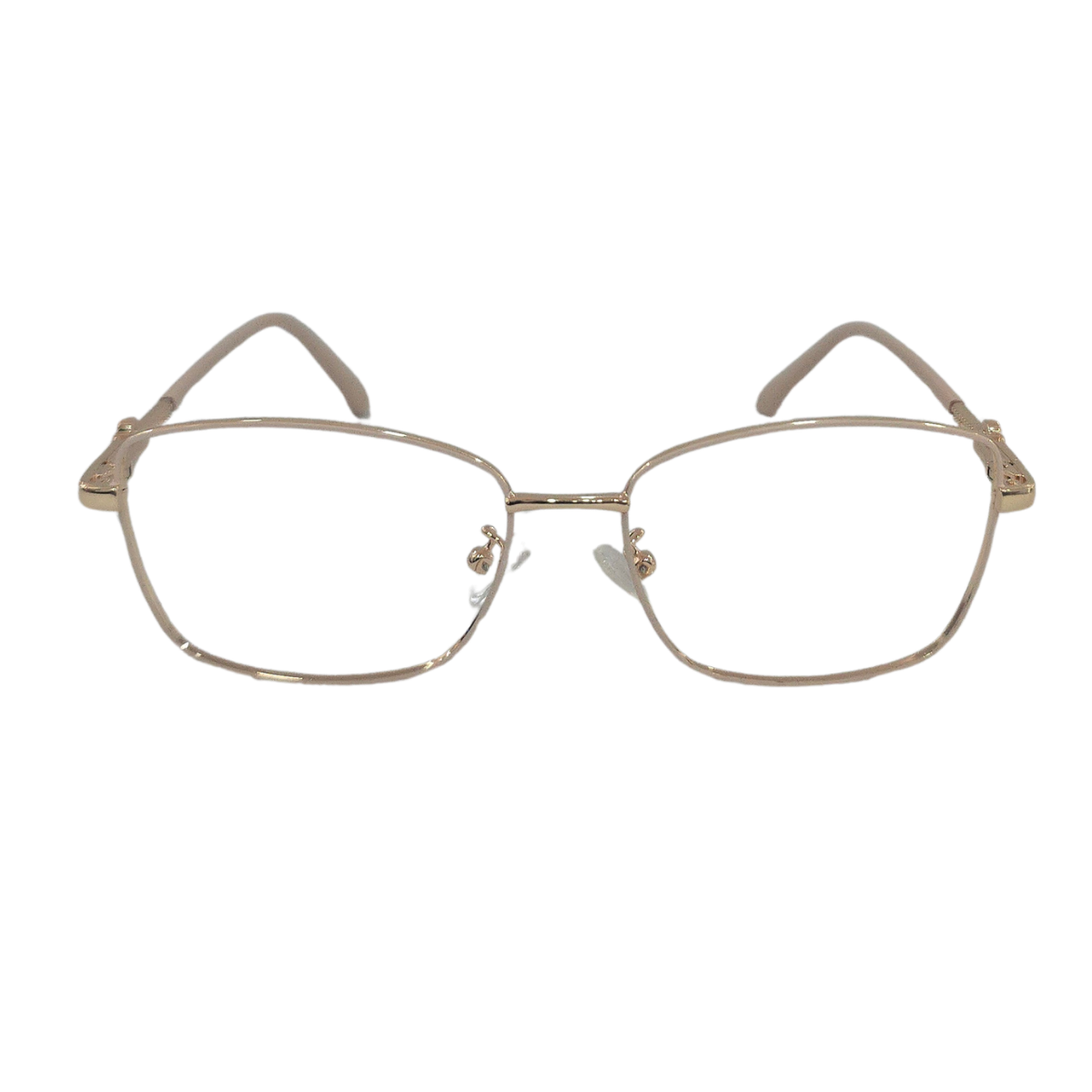 Armação de Grau Geométrica em Metal com Detalhe Lilás