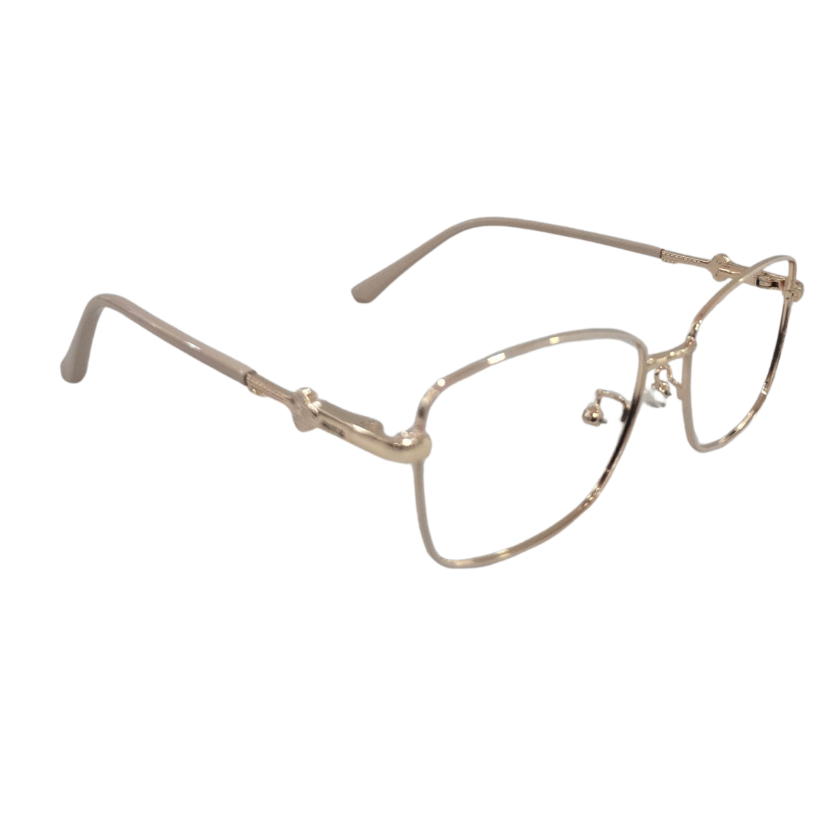 Armação de Grau Geométrica em Metal com Detalhe Lilás