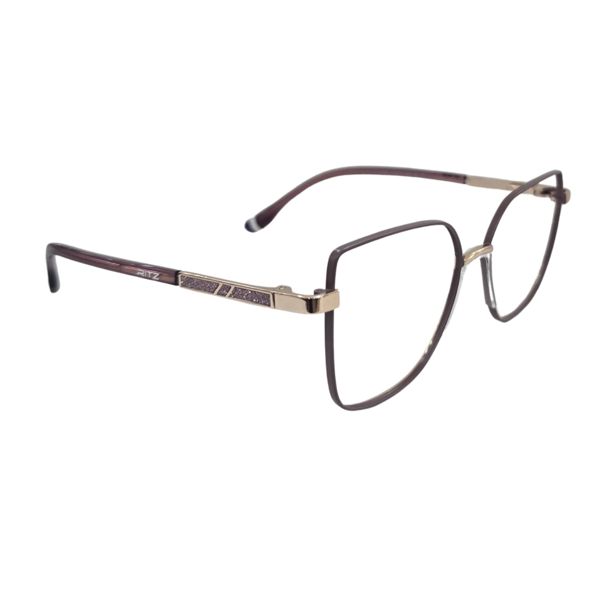 Armação de Grau Quadrada RITZ Metal Rose e Dourada