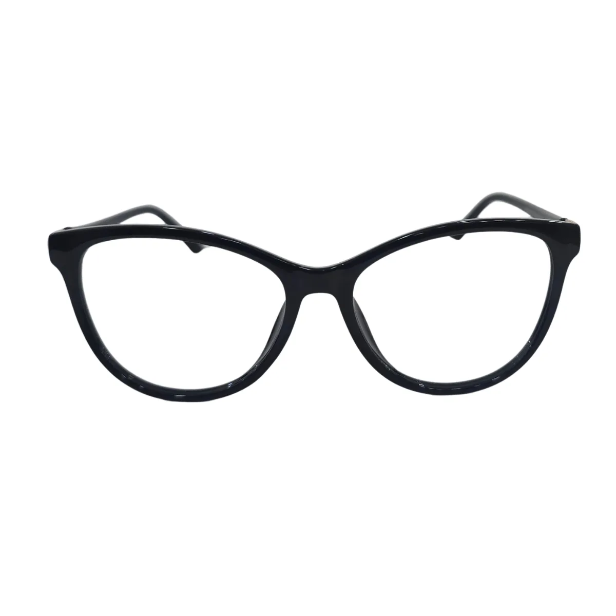 Armação de Grau Gatinho RITZ Acetato Preto com Detalhe Dourado