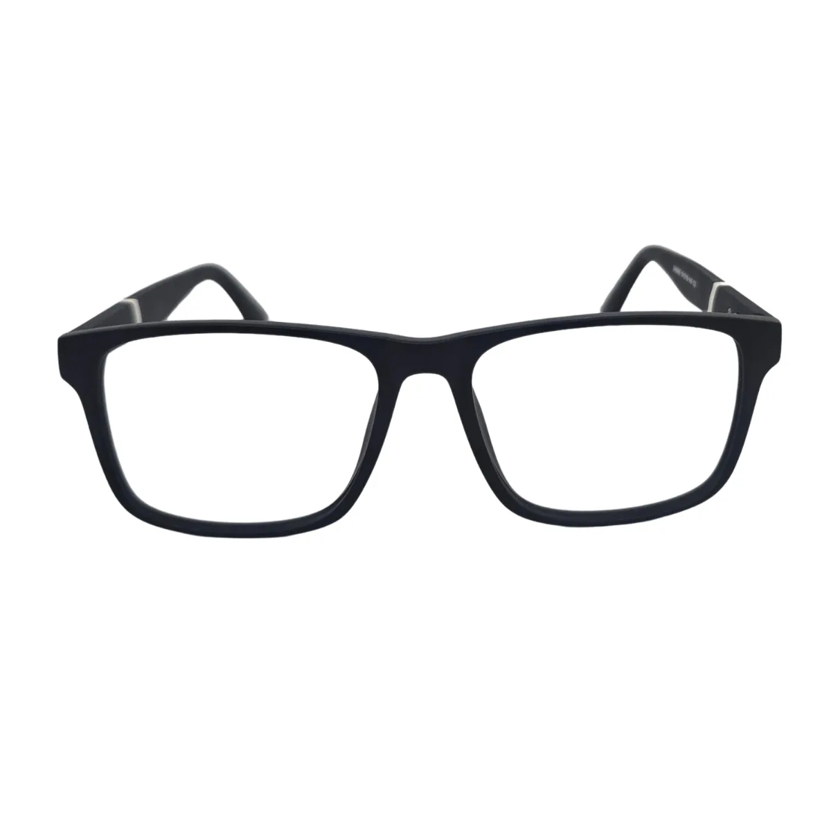 Armação de Grau Retangular Masculina RITZ Preta Fosca com Detalhe