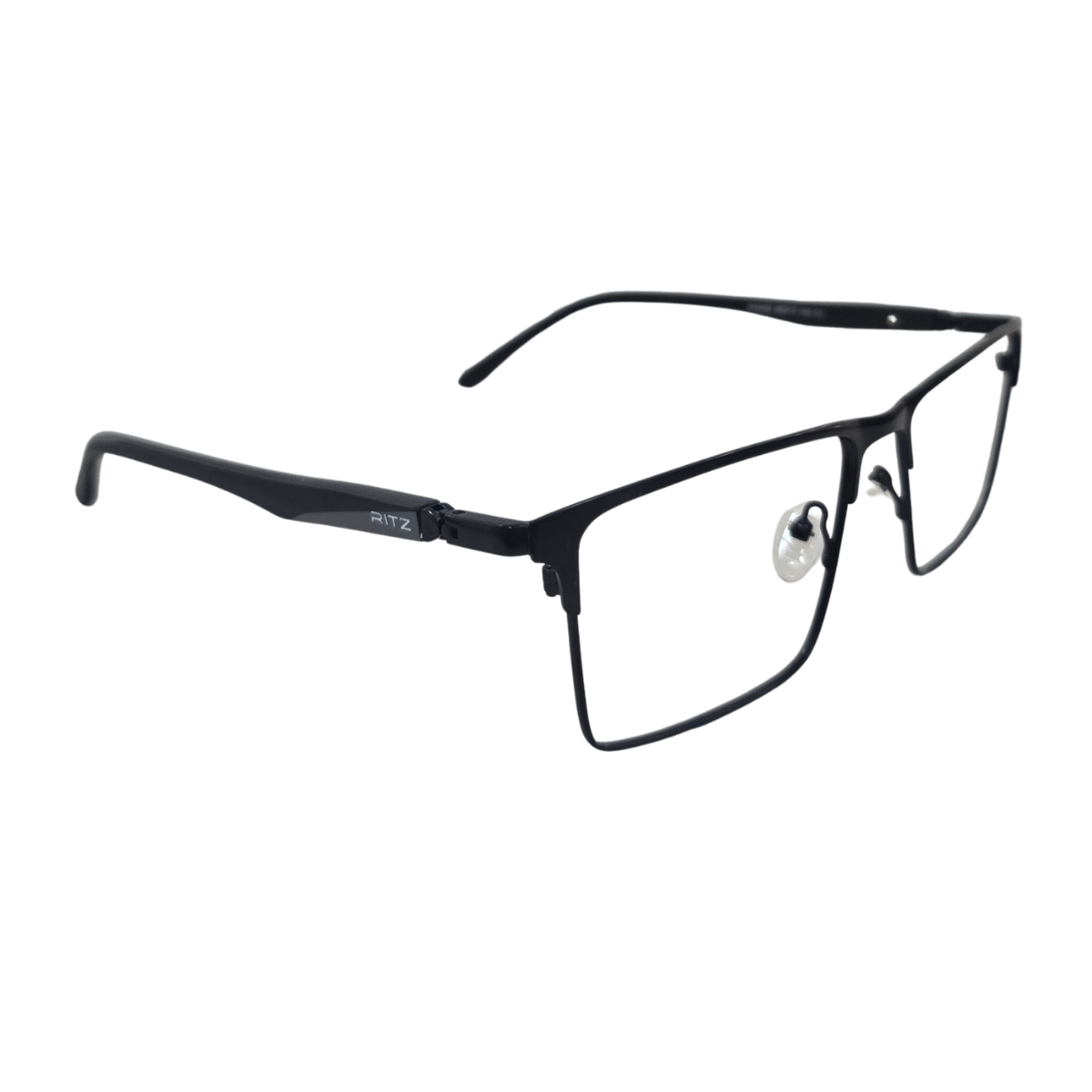 Armação de Grau Retangular Masculina RITZ Metal Preta