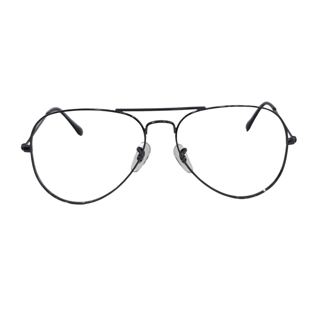 Armação de Grau Aviador Masculina Metal Prata