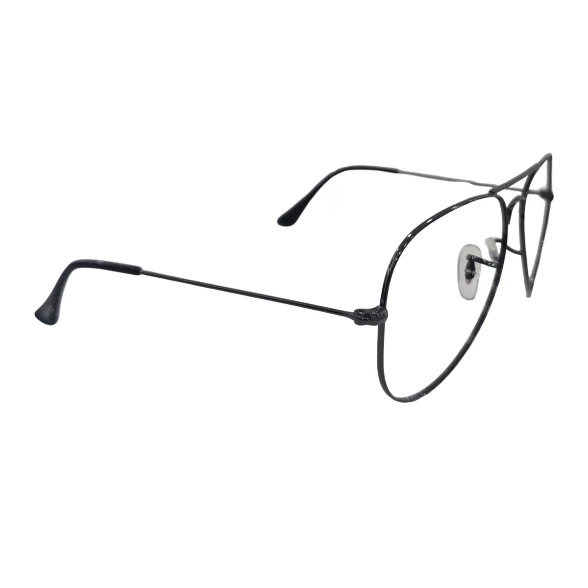 Armação de Grau Aviador Masculina Metal Prata