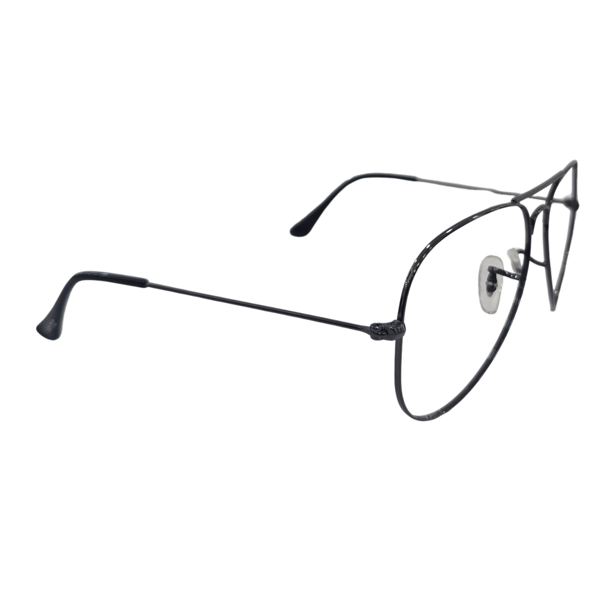 Armação de Grau Aviador Masculina Metal Prata