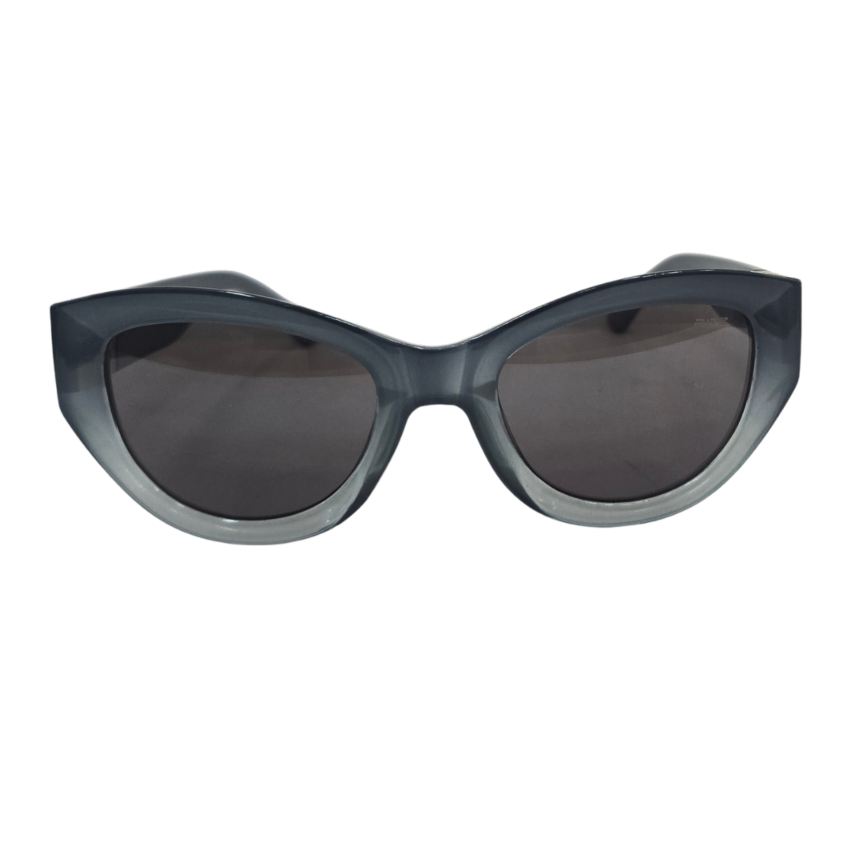 Óculos de Sol Feminino RITZ Gatinho Bold Cinza Translúcido com Detalhe Dourado