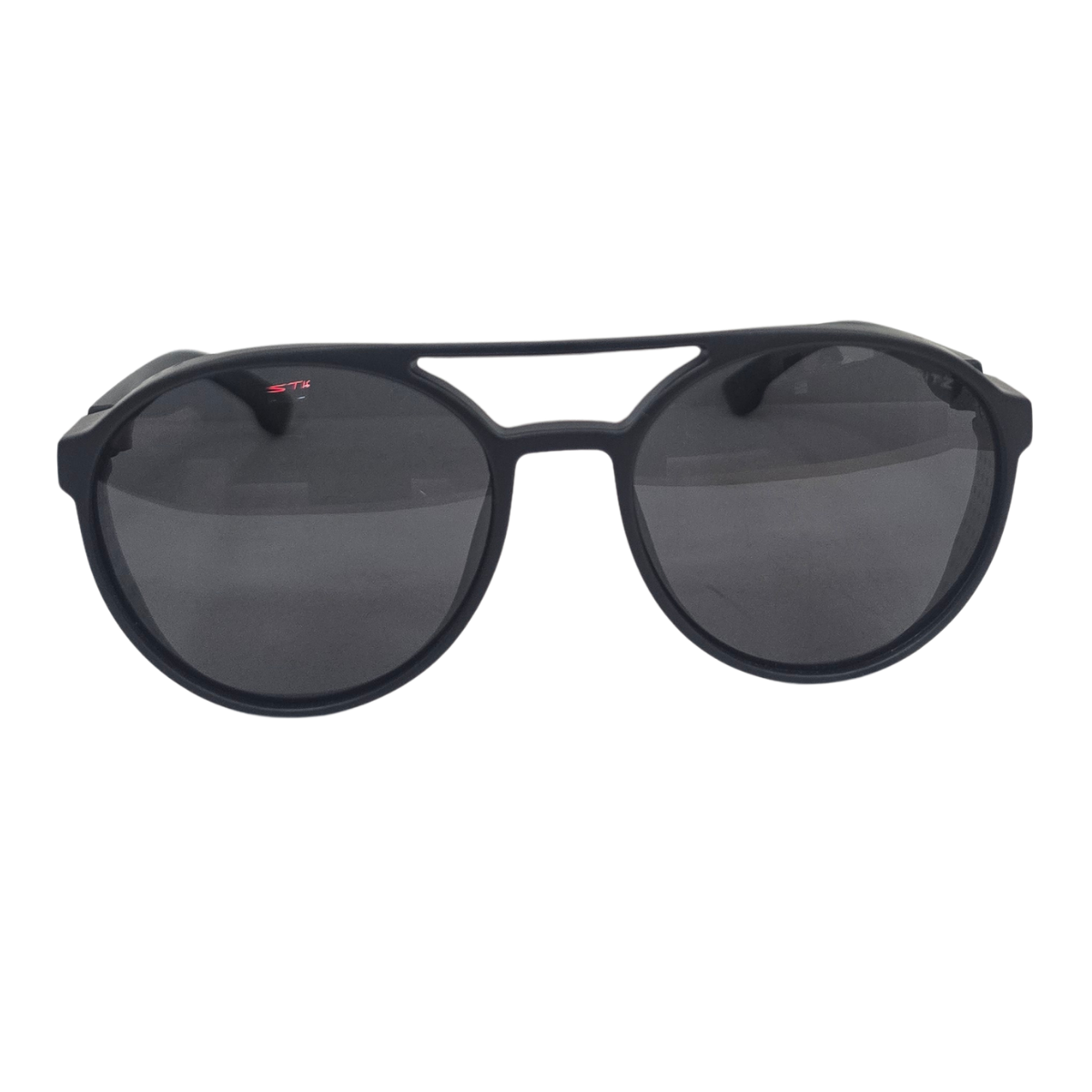 Óculos de Sol Masculino RITZ Preto Fosco com Aba Lateral Perfurada