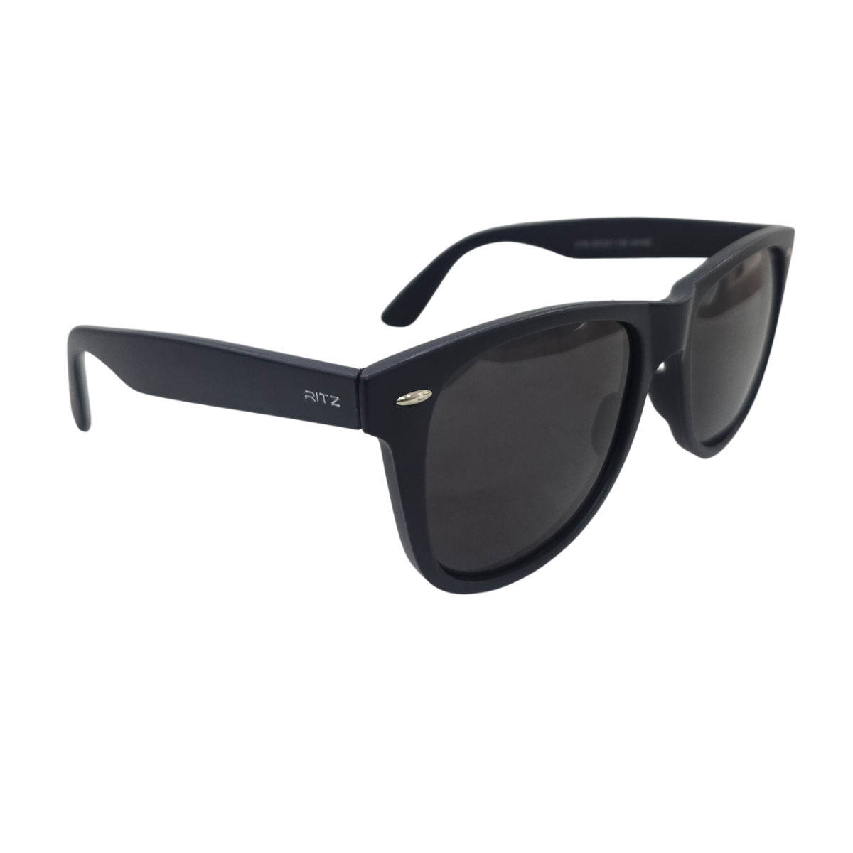 Óculos de Sol Masculino RITZ Wayfarer Preto Fosco