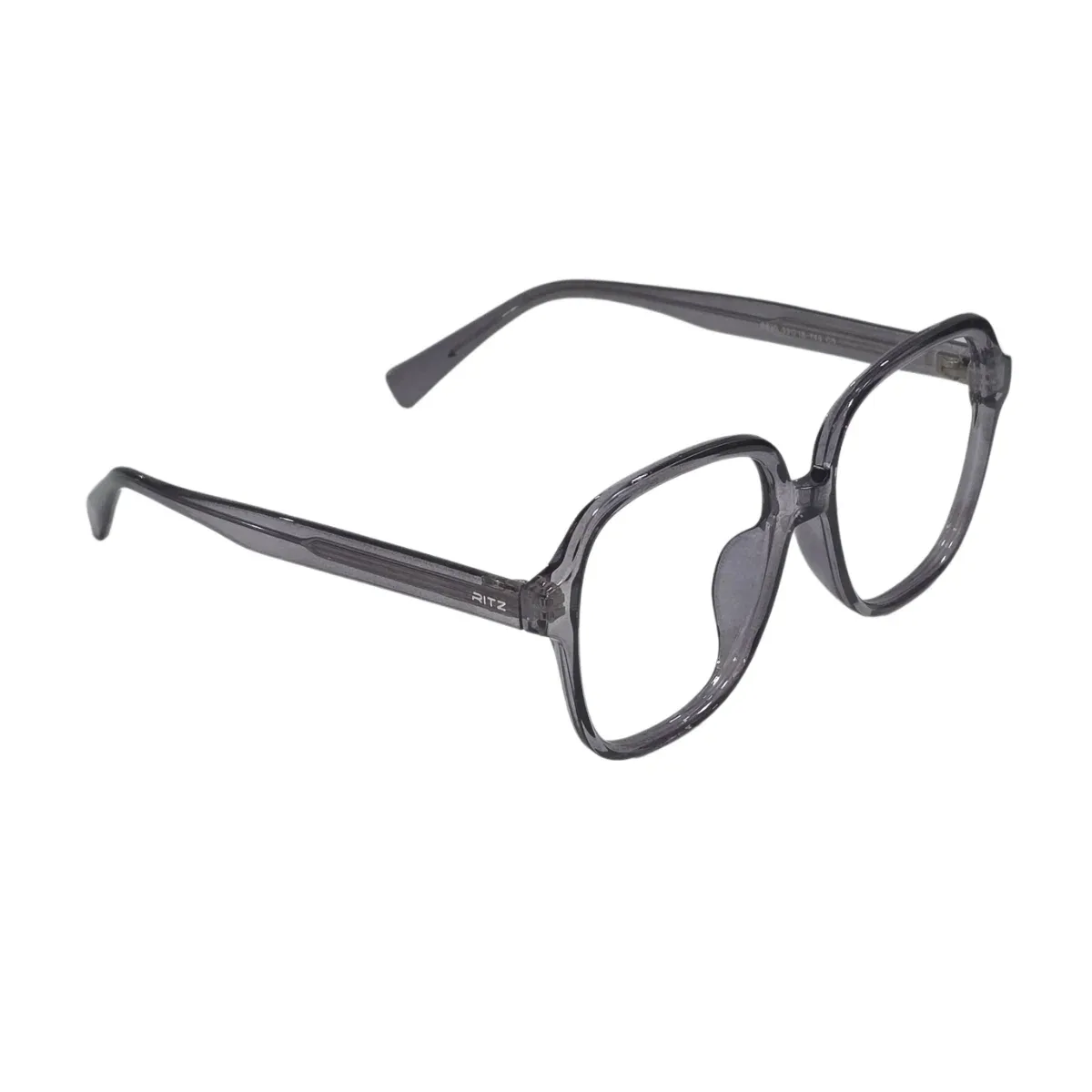 Armação de Grau Feminina RITZ Quadrada Grafite Translúcida